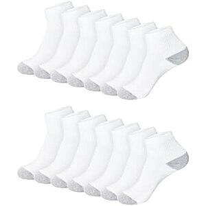 $9.99 | 14-Pack Hanes Women's Moisture-Wicking Cushioned Athletic Socks at Amazon (71.4￠ each)
